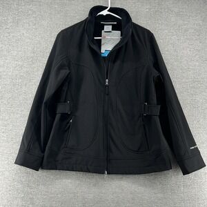 Free‎ Country Soft Shell Jacket Women Size Medium Black Outdoor NEW